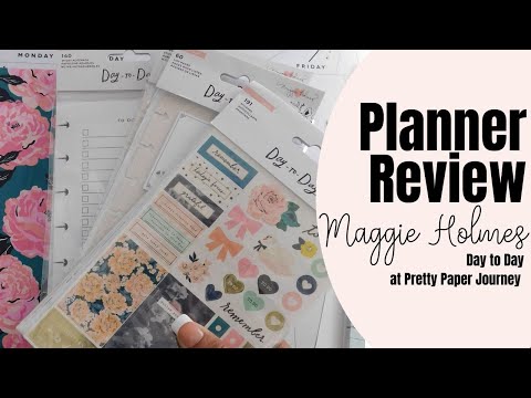 , title : 'Maggie Holmes Day to Day | Planner Haul | Happy Planner Comparison