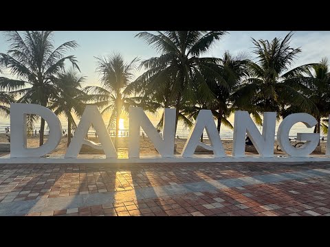 Da Nang beach My Khe beach My An beach Vietnam sunrise walk 4k ASMR