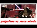 Star Wars Movie Battle II Palpatine Vs Mace Windu Other Jedi