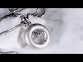 video - Mokume Life Drop Pendant with Curls in Iced Platinum 