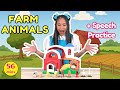FARM ANIMALS And SOUNDS For Toddlers Kids Eric Carle Stories Speech Therapy Practice For Autism