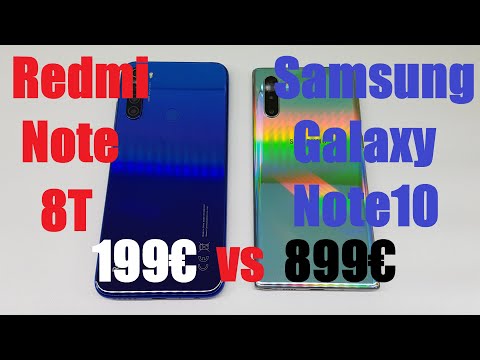 Redmi Note 8T vs Samsung Galaxy Note 10 - SPEED TEST + multitasking - Which is faster!?