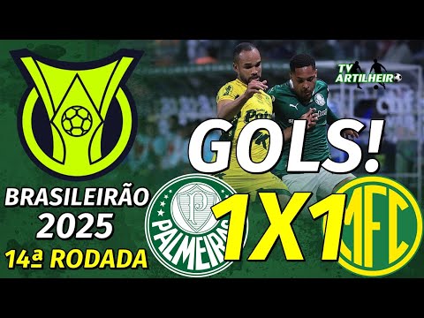 [Série A '25] 14ª Rodada | Palmeiras 1 X 1 Mirassol | GOLS! | TV ARTILHEIRO