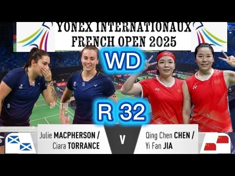 Women's Doubles | Round of 32 |MACPHERSON/ TORRANCE vs CHEN/Fan JIA | French Open 2025