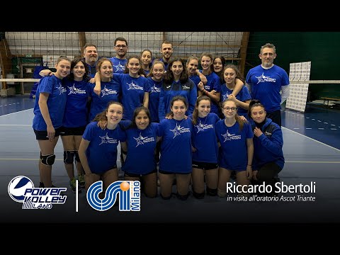 Powervolley e CSI, Sbertoli in visita all'oratorio Ascot Triante