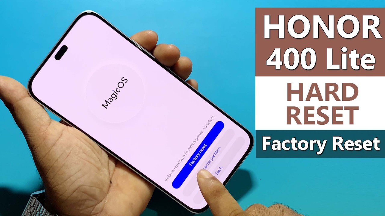 Honor 400 Lite 5G - How to Hard Reset and Unlock Forgotten Pattern/PIN/Password?