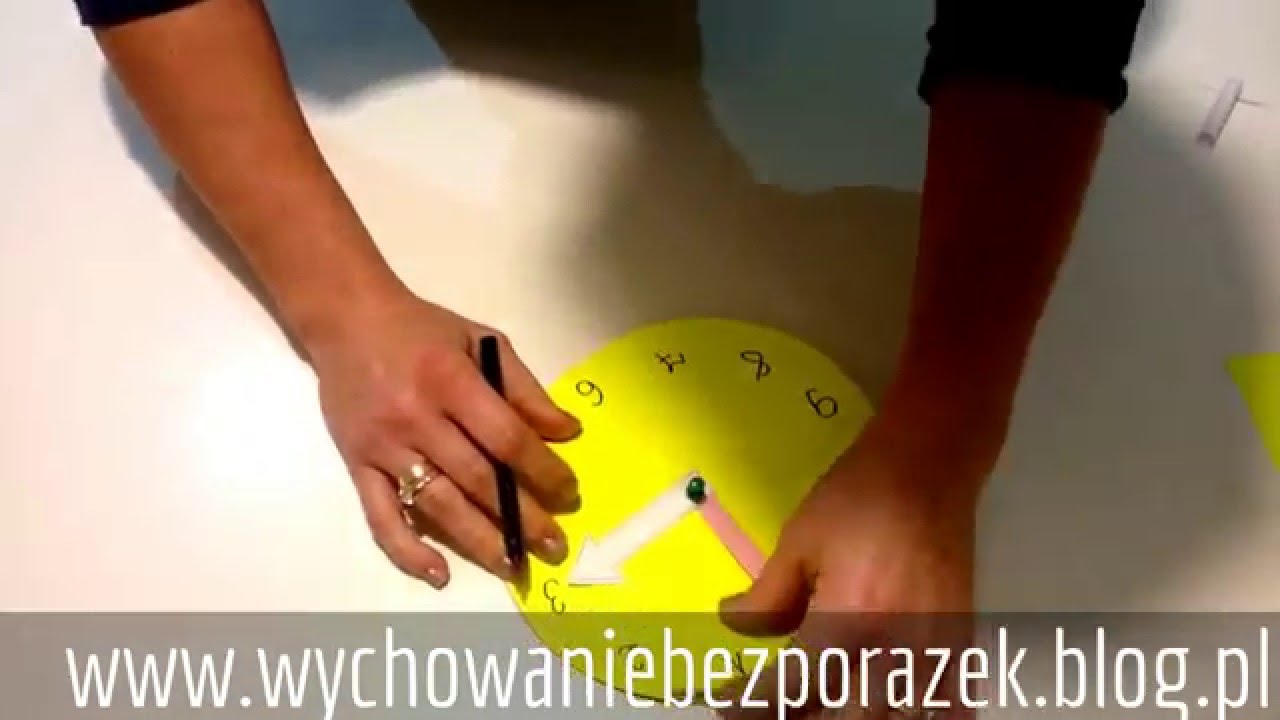 Określanie czasu na zegarze. Zegar do nauki. DIY