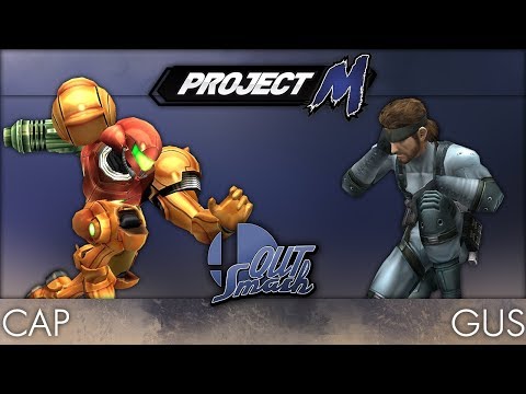 QUT Smash 5 Project M  - WR1 - Cap (Sheik, ROB, Samus) vs Gus (Snake, Mewtwo)