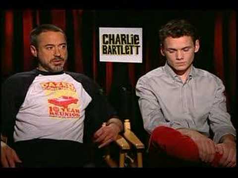 Robert Downey Jr Anton Yelchin interview Charlie Bartlett