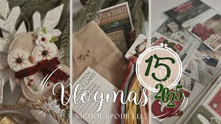 Vlogmas Day 15 | Stitching, Shipping & December Daily