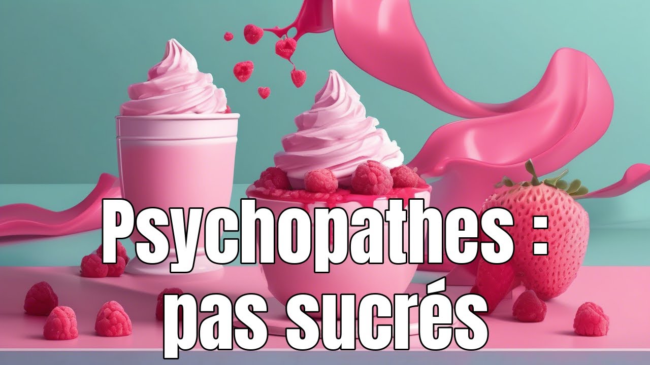 Les psychopathes ne sont pas doux (sweet, sucré). Voici pourquoi!
