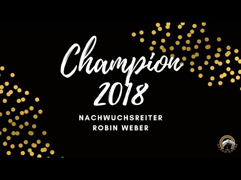 Champion 2018 Nachwuchsreiter - Robin Weber