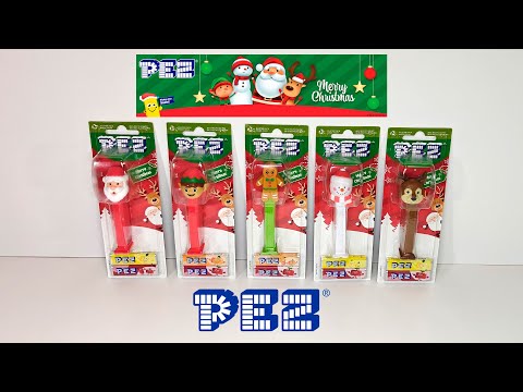 ASMR | Christmas PEZ Candy Dispensers Unboxing (5 Dispensers) | Satisfying Toy Sounds ASMR