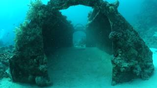 Jacques Cousteau underwater shelter - sub garage conshelf II, Shaab Rumi sudan