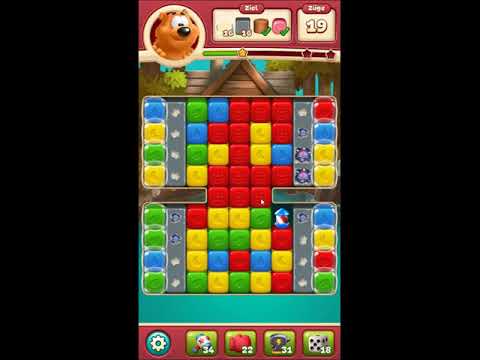 Toon Blast Level 2224 - NO BOOSTERS 🐻🐺🐱 | SKILLGAMING ✔️