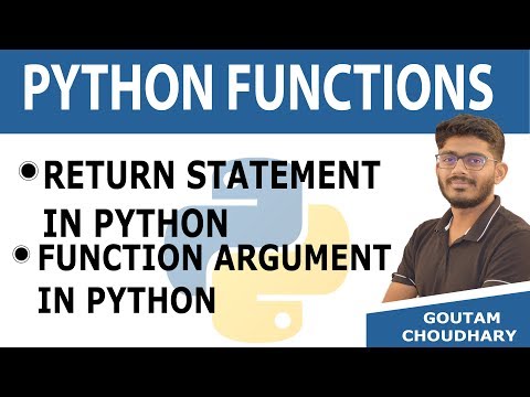 24 Return Statement Function Argument in python how to call function in python