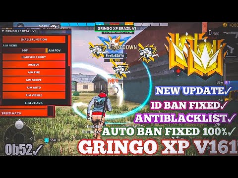 GRINGO XP V163 | OB52 FF MOD MENU | FREE FIRE MOD MENU | GRINGO XP HACK | FF