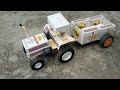 How To Make Matchbox Tractor At Home Diy Mini Tractor Trolley Project