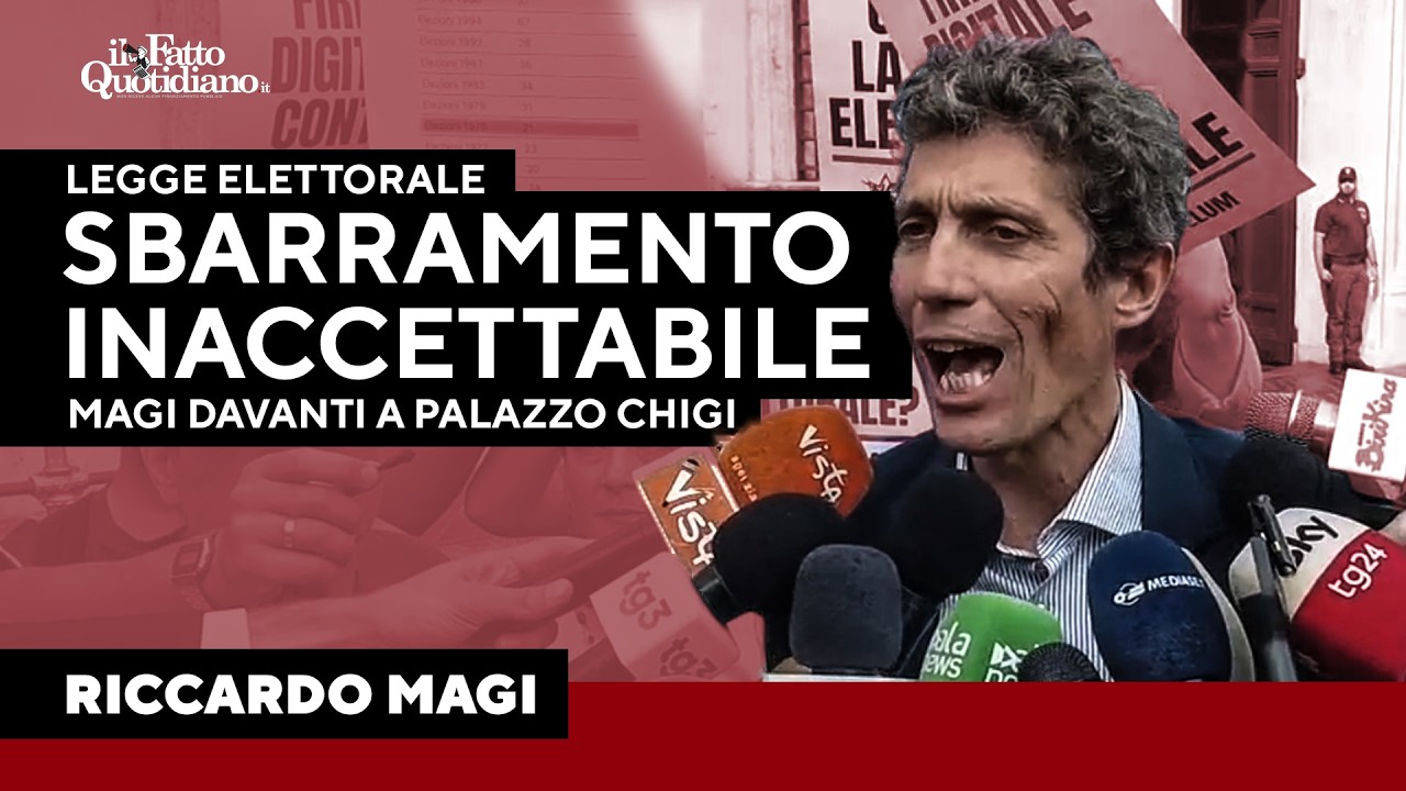 “Meloni impedisce ad Parlamento di esaminare la riforma”. Magi, 6 giorni di sciopero della fame