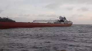 preview picture of video 'Arthur M. Anderson Arrival - Taconite Harbor in Schroeder, MN'