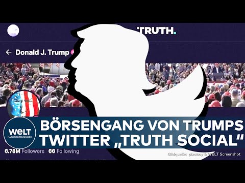 USA: Über neun Milliarden Dollar Börsenwert! Donald Trumps "Truth Social" debütiert an Wall Street