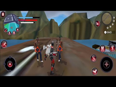 Flying Spider Rope Hero Gangstar Crime City