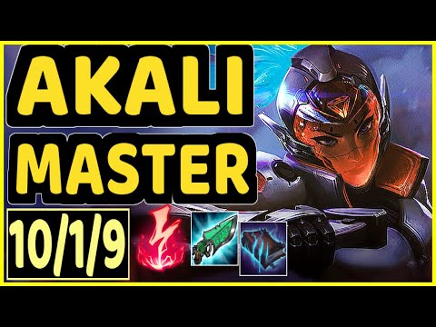 XAKY (AKALI) - 10/1/9 KDA MID GAMEPLAY - EUW Ranked MASTER