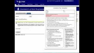 UNH Register for Classes with a RAC