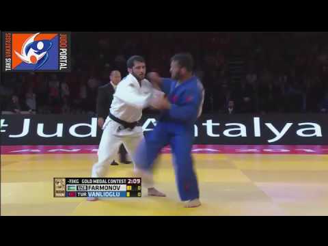 Judo Grand Prix Antalya 2017 Final -73kg FARMONOV Mirzokhid (UZB) vs. VANLIOGLU Hasan (TUR)
