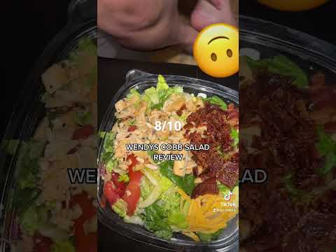 WENDYS COBB SALAD REVIEW #trending #viral #review #wendys #cobbsalad #poodahttv