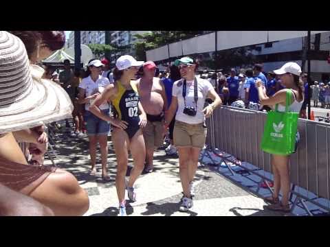 Mundialito de Triatlo Rápido 2011 em Niterói - Brasileiras indo para o pódio