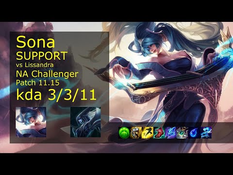Sona Support & Ziggs vs Lissandra & Miss Fortune - NA Challenger 3/3/11 Patch 11.15 Gameplay