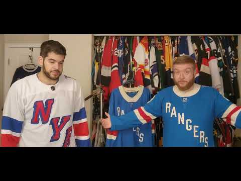 Джон распаковывает джерси «Нью-Йорк Рейнджерс» Centennial в комплектациях Fanatics Premium и Brea...