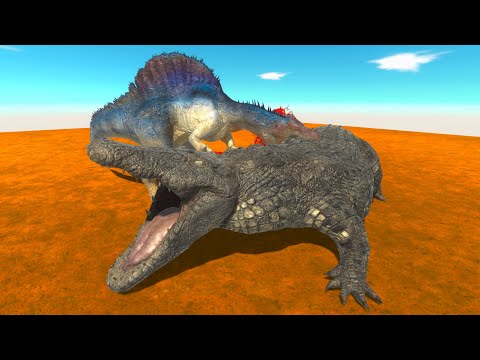 GIANT PURUSSAURUS VS CARNIVORE DINOSAURUS - Animal Revolt Battle Simulator