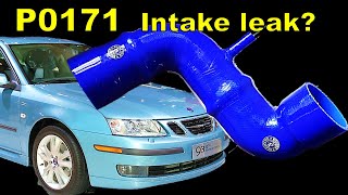 Saab 9-3 Air Intake Leak problem | P0171 | Saab 9-3 Cobra Pipe