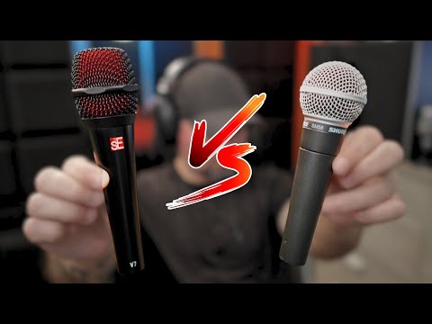 SM58 Vs The SE V7 - Spoken Word Microphone Comparison