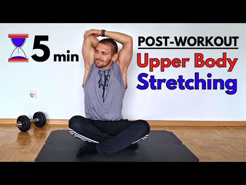 5 min UPPER BODY STRETCHING Routine | Post Workout | Follow Along