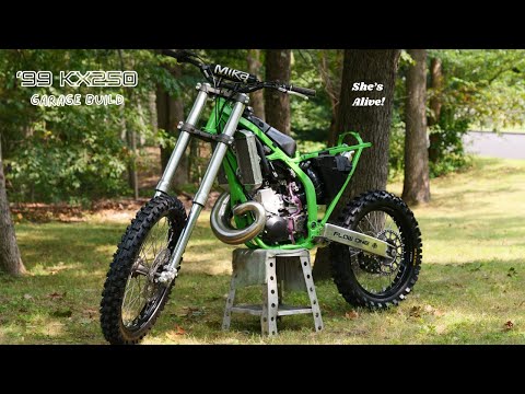 She's Alive! First Start | '99 KX250 Garage Build Pt. 16