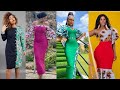 Ankara Dresses Mixed With Plain Material