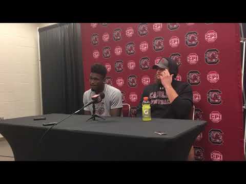 Skai Moore and Alan Knott postgame vs. Texas A&M