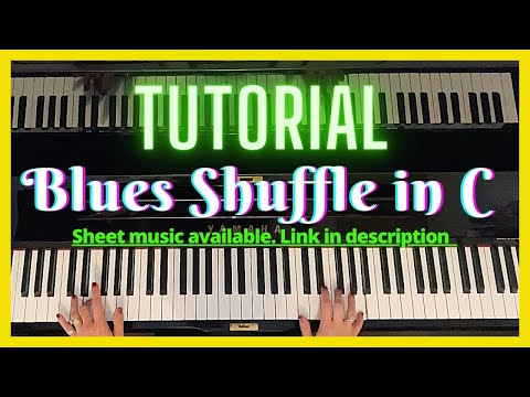 How to play piano blues shuffle in C by Arthur Migliazza