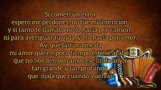 Cuando Vuelvas - Felipe Peláez Y Zabaleta (con Letra) By Eusebio