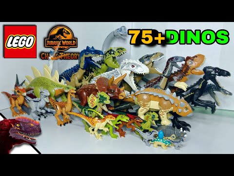 75+ LEGO JURASSIC WORLD CHAOS THEORY DINOSAURS!! | T-Rex, Allosaurus, Atrociraptor, Bumpy & More!!