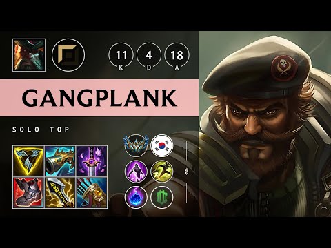 Gangplank Top vs Gnar - KR Challenger Patch 25.18