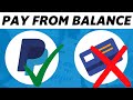 How to Pay With Paypal From Balance Instead Of Credit Card (2022)