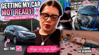 Productive Day in My Life 💕 | Getting My Car MOT Ready, Cleaning & Resetting My Room