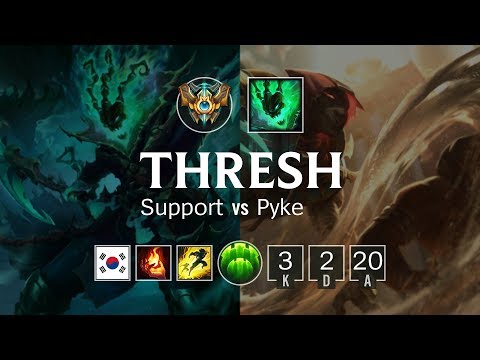 Thresh Support vs Pyke - KR Challenger Patch 8.20