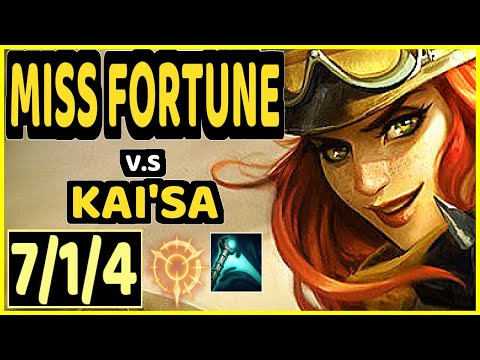 REKKLES (MISS FORTUNE) vs KAI'SA - 7/1/4 KDA BOTTOM ADC GAMEPLAY - EUW Ranked GRANDMASTER