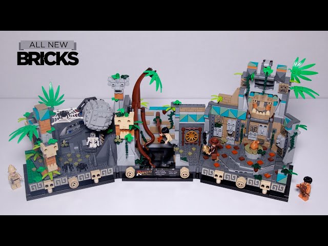 Vídeo relacionado con LEGO Indiana Jones Temple of The Golden Idol 77015 Proyecto de construcción para adultos, icónicos asaltantes de la escena de la película Lost Ark, incluye 4 minifiguras: Indiana Jones, Satipo, Belloq