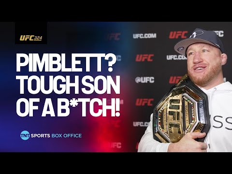 UFC 324 EXCLUSIVE: Justin Gaethje's advice to Paddy Pimblett & whether Topuria will go up to 170 🍿